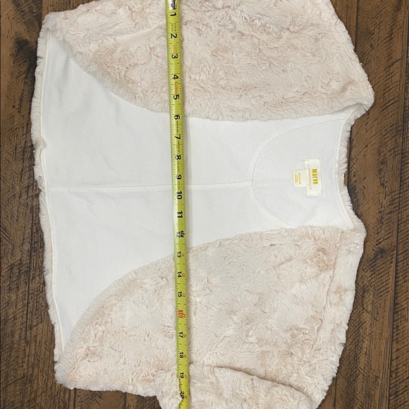 Anthropologie Cream Teddy cropped Jacket - Picture 7 of 7